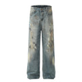 Loose Paint Splashed Jeans