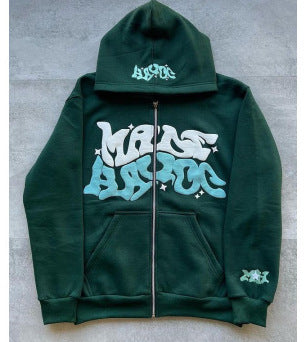 Hip Hop Zip Up Hoodie