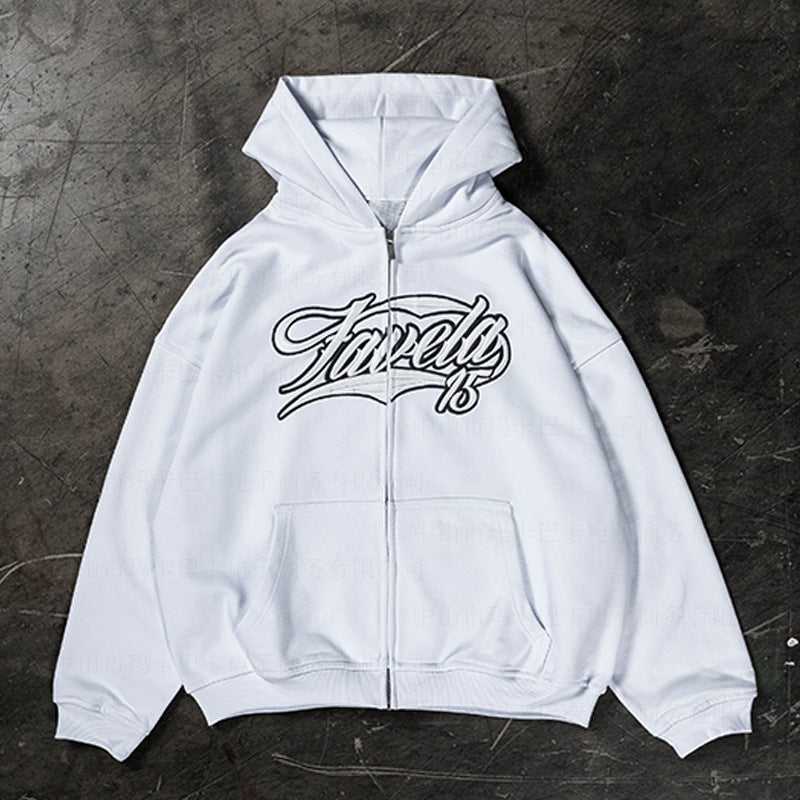 American Retro Zip-up Hoodie