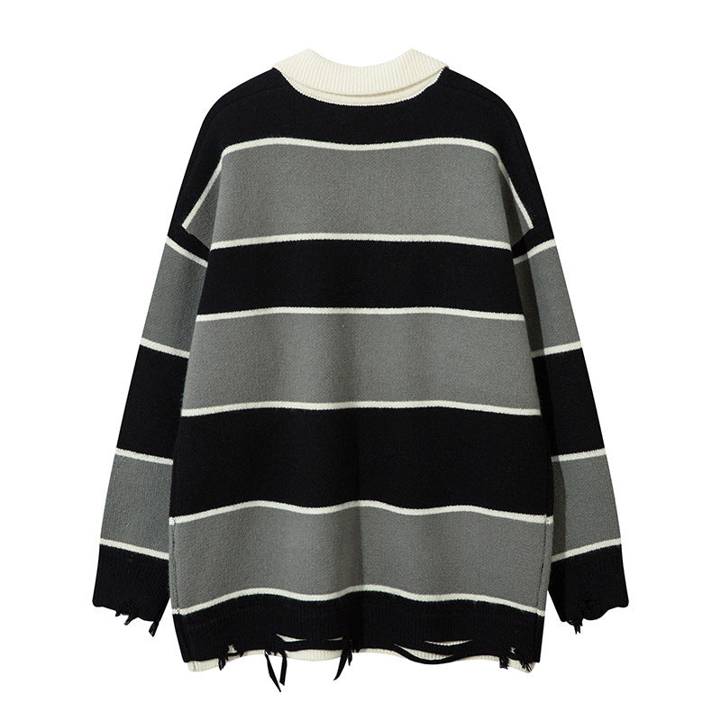 Retro Contrast Sweater