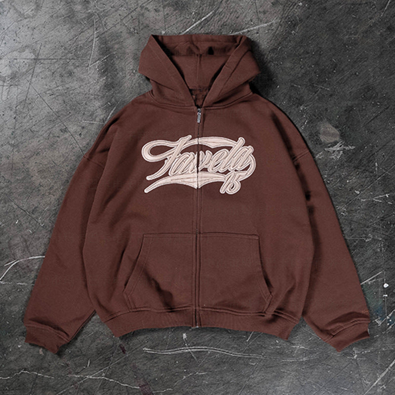 American Retro Zip-up Hoodie