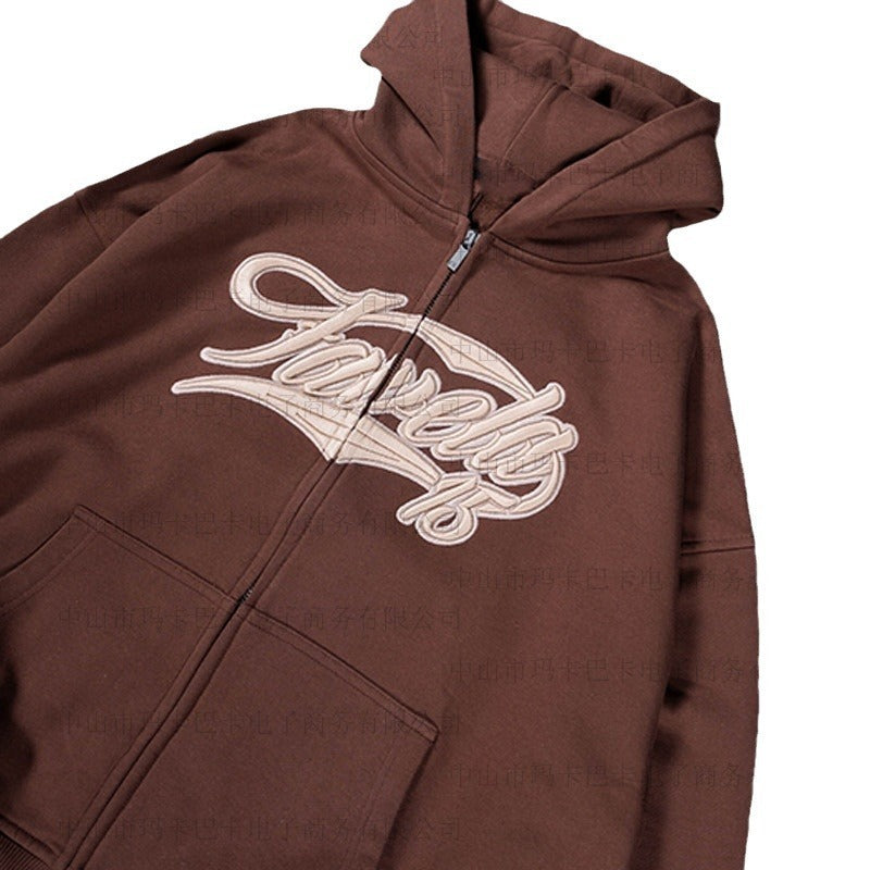 American Retro Zip-up Hoodie