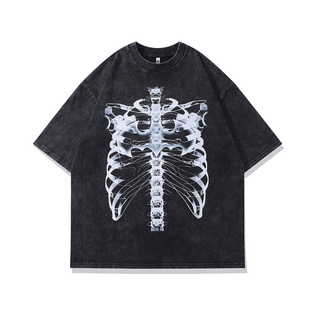 Retro Cartoon Printed T-shirt