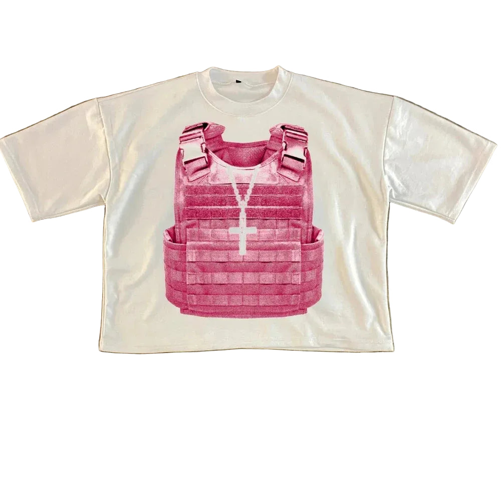 Y2K Style Bulletproof Vest Tee