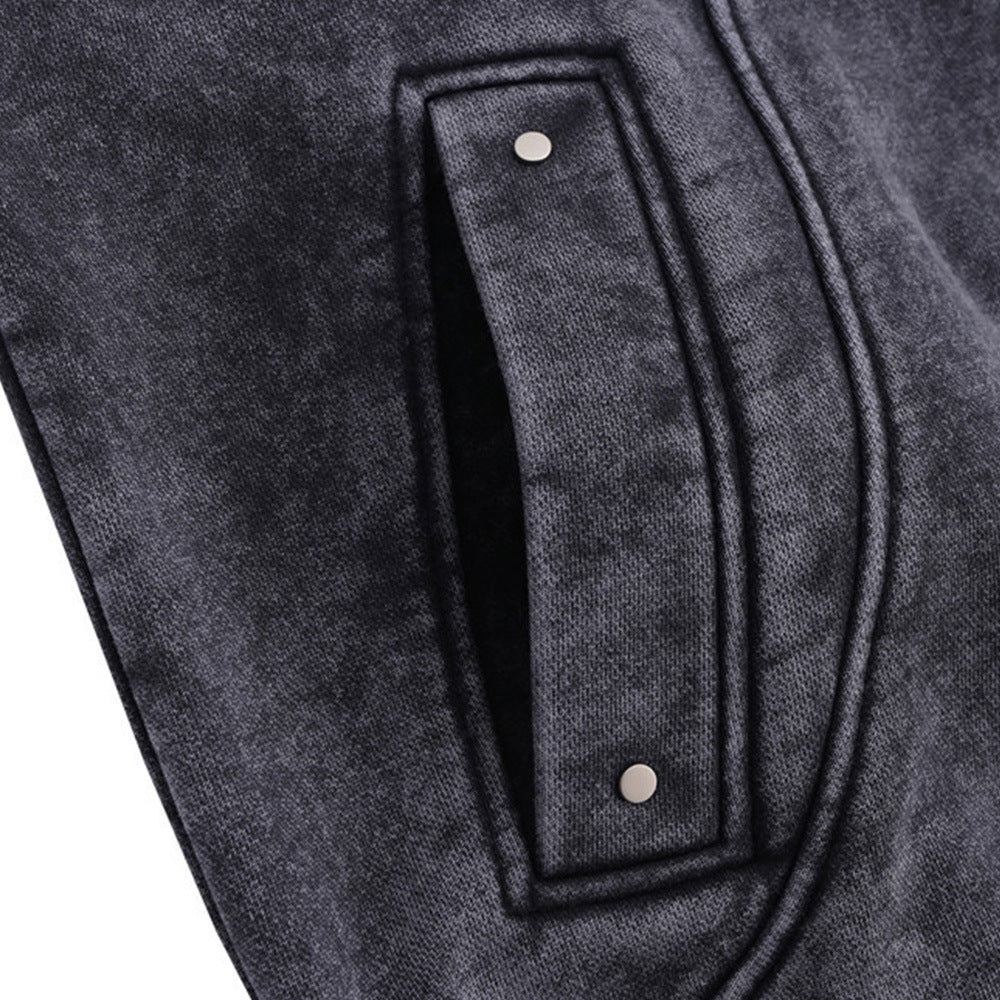 Stone Wash Pullover Hoodie