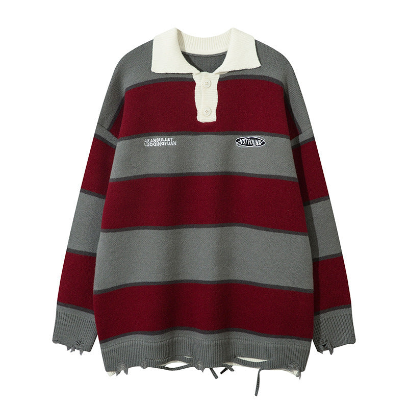 Retro Contrast Sweater