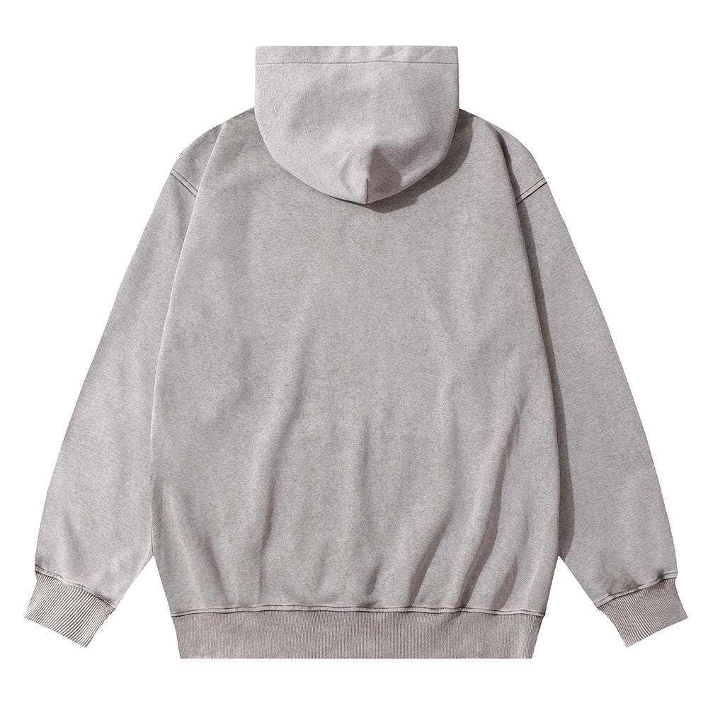 Tie-dyed Letter Hoodie