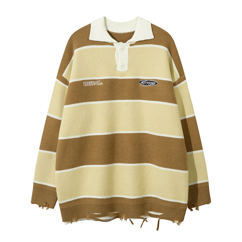 Retro Contrast Sweater